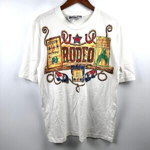 Boutique VTG Western Rodeo Shirt with Real Rope Detail Size Medium